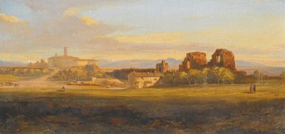 View of the Roman Campagna by Edward Lear